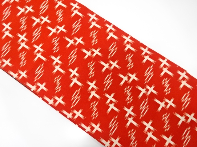 絣柄織り出し　踊り帯